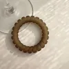 The transparent matte telephone line hair tie is simple, durable and highly elastic. It is a women's hair tie that won't damage the hair. It is a ponytail hair tie undefined